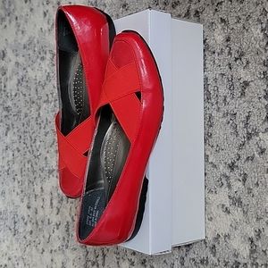 Patent Leather Red Flats